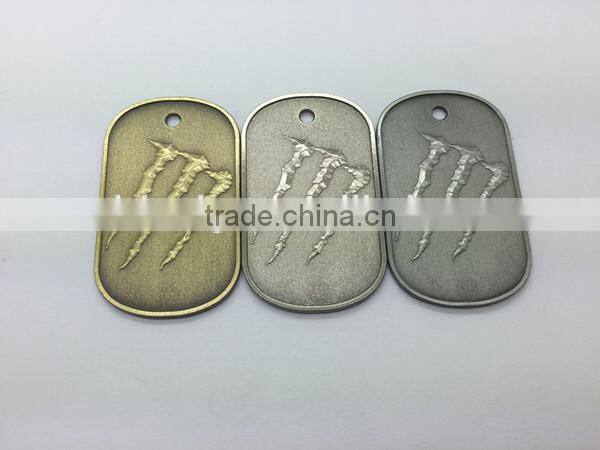 metal black dog tags for promotional gift