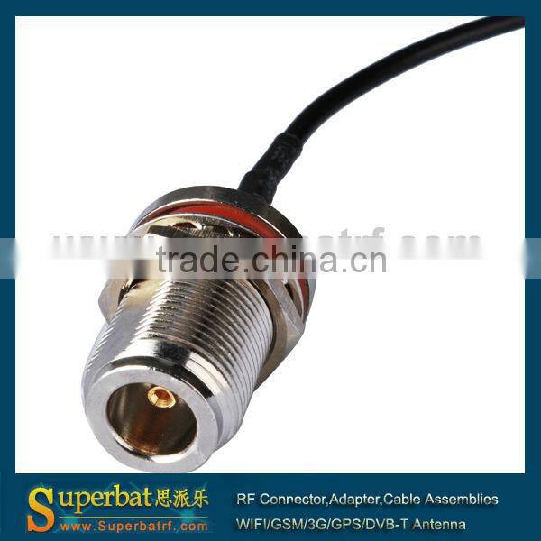 Good quality for N type female connectors bulkhead to N female pigtail cable RG174 cable coaxial