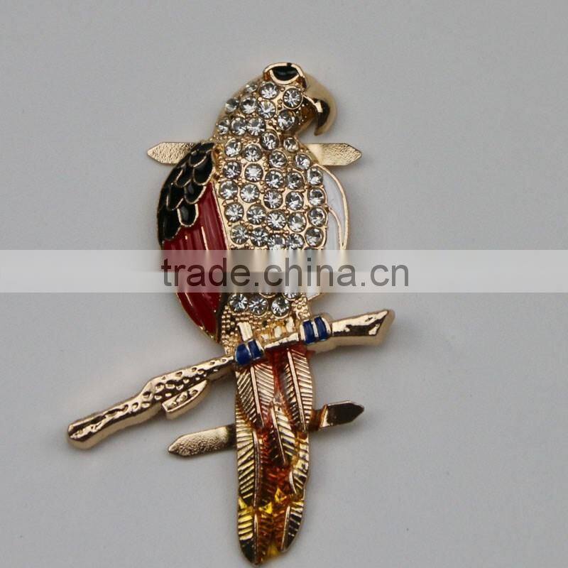 Three round overlap with gold plating and blue stone for young girls LOVeS