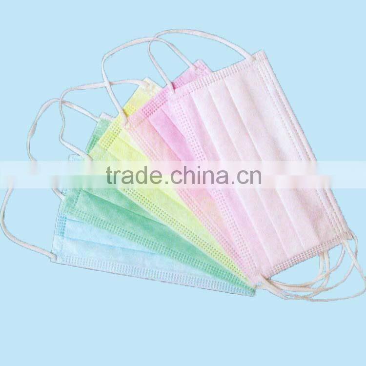 Surgery use 20+20+25g PP with 99% filter paper disposable medical dust doctor face mask for American market