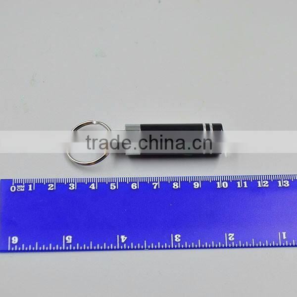 Metal LED Retractable Flashlight with Key Chain