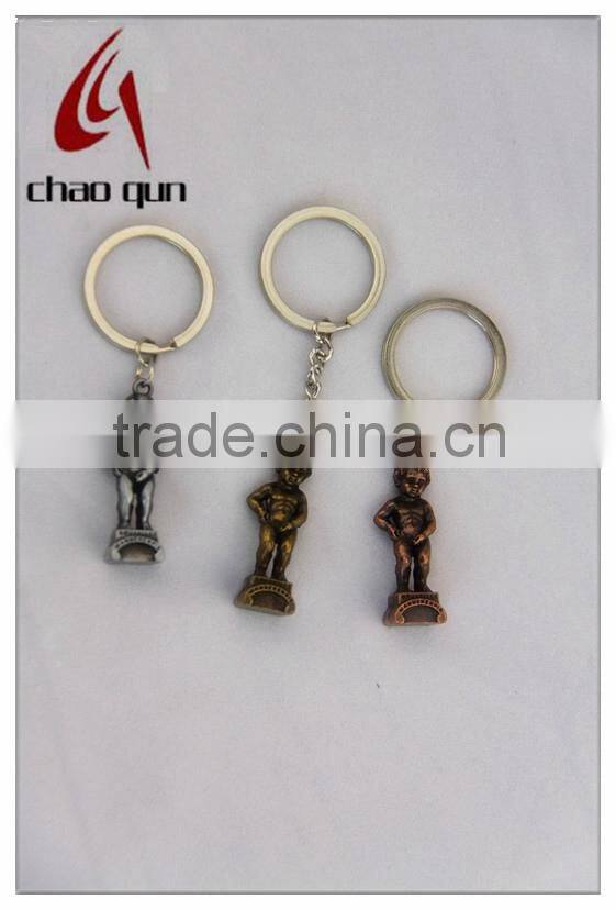 Metal 3D mini car model keychain