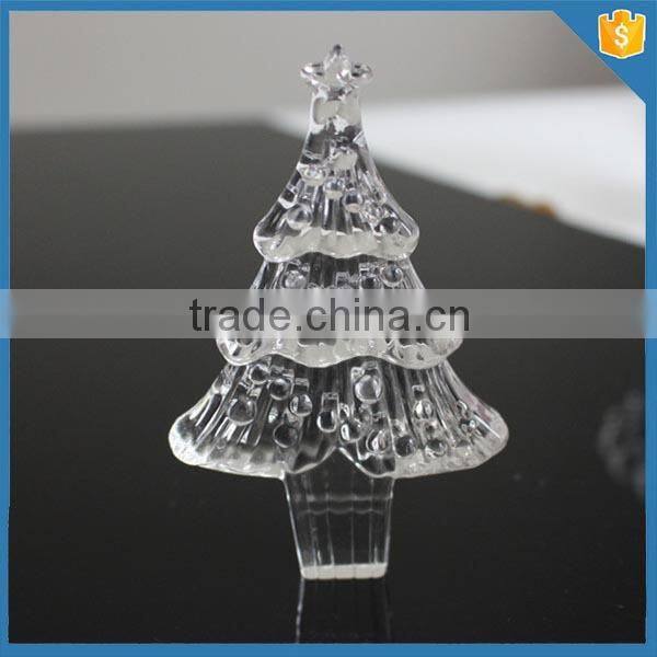 wholesale suppliers Christmas decor gift christmas tree/ clear christma glass ornament craft