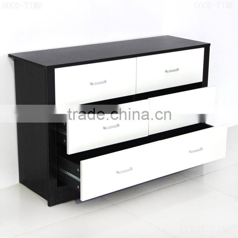 cheap particle board wooden grain melmained MDF Modern large simple Modern used chest of drawers designer