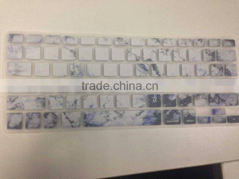 white marble 0.3MM silicone keyboard skin for laptop keyboard