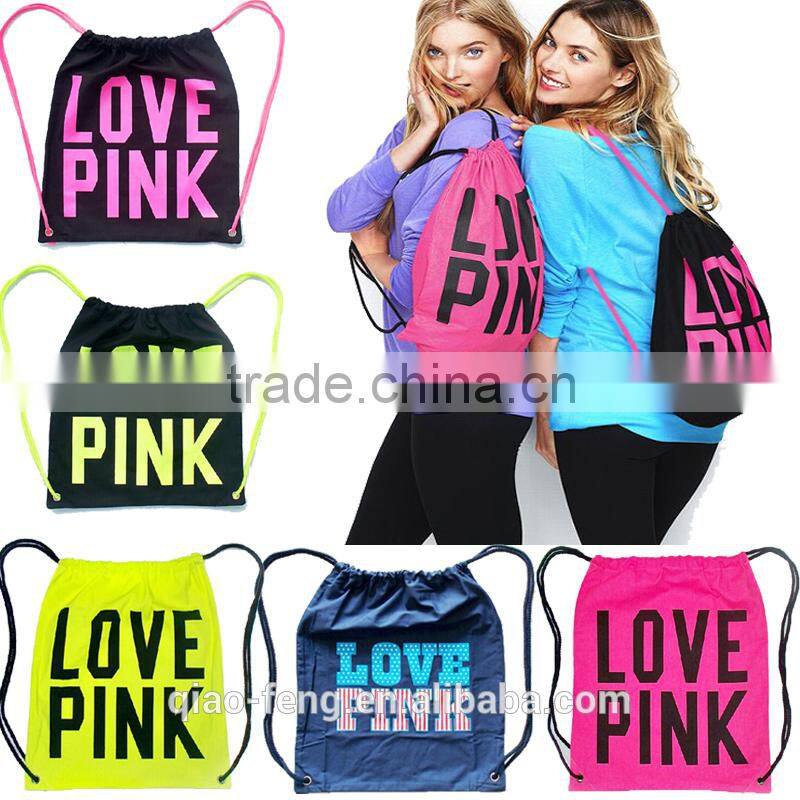 animal tiger drawstring bag/high quality newsboy bag