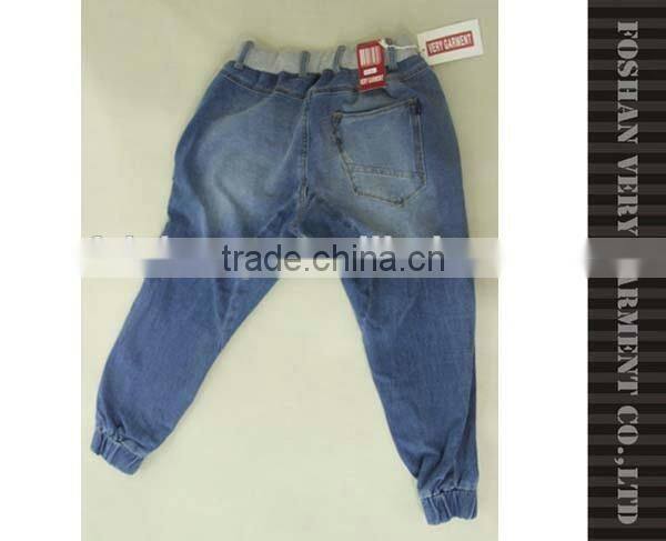 comfortable knitting jeans women / ladies jeans top design