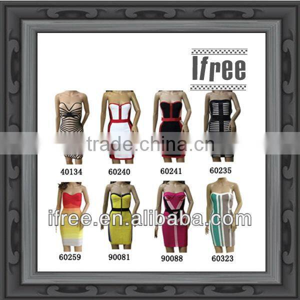 Lemon Strappy Back Hollow Out Bandage Dresses Sexy Night Out Club Wear