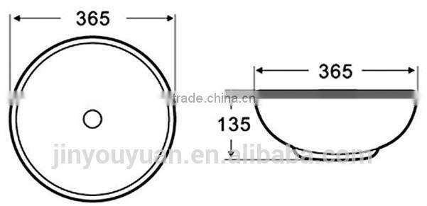 Y825 Washing Basins; Ceramic Counter Top Basin Import China Products