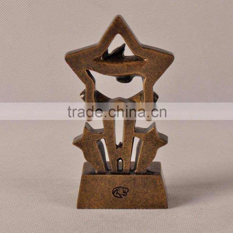 Stars with stave audio music trophy cup