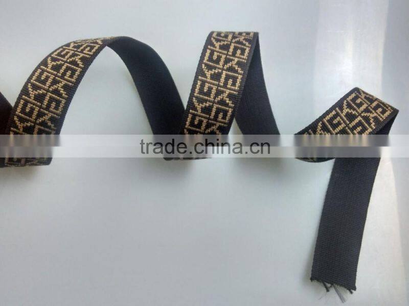 Eco-friendly fabric jacquard 2 inch cotton webbing for garment & bags