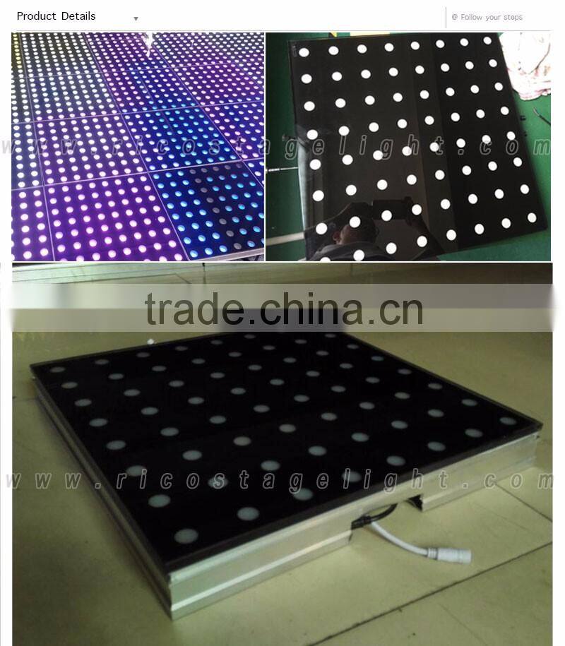 disco music equipment 192pcs 8*8 led pixel digital dance floor