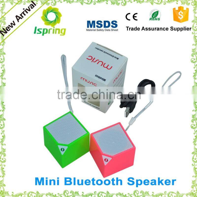 Micro portable audio player speaker mass cube speaker two colors