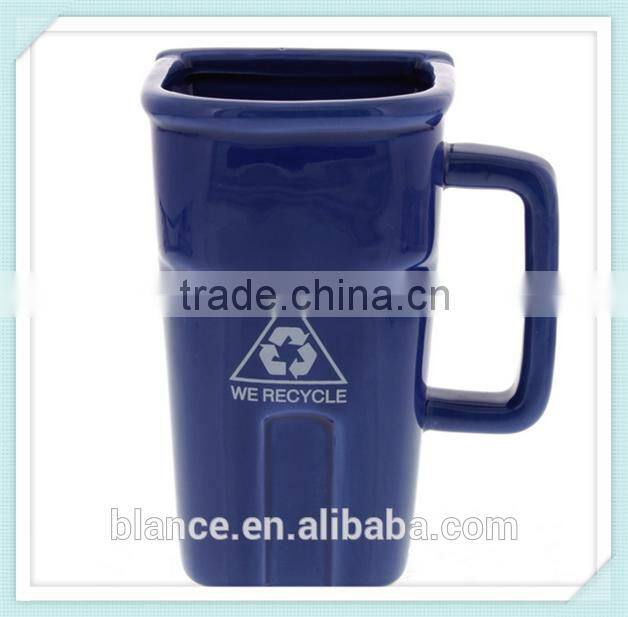 Recycling Bin Ceramic Coffee Mug