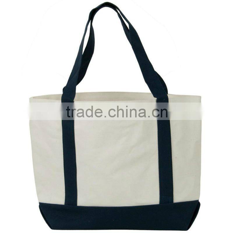 Promotional canvas tote shopping bag