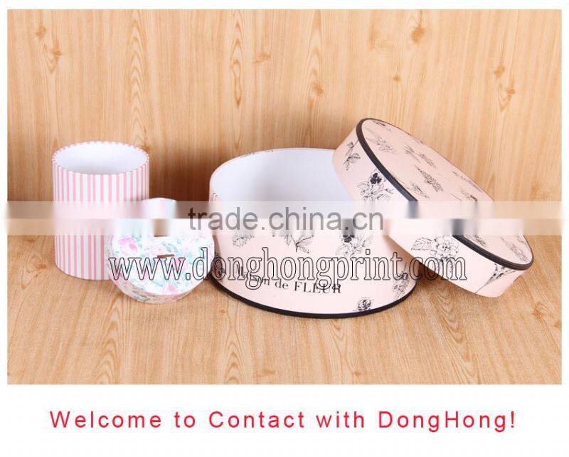 Christmas decoration flower box, round flower box, flower packaging box
