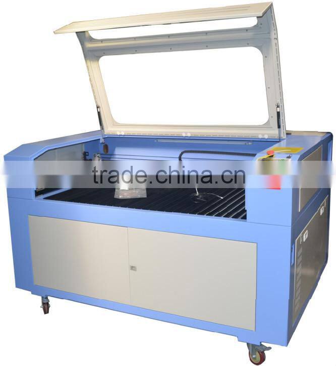 DSP control co2 fabric laser cutting machine 1390 with 100w RECI laser tube