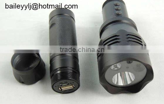 outdoor flashlight DVR, high resolution flashlight flashlight DVR camera, cp-f7826