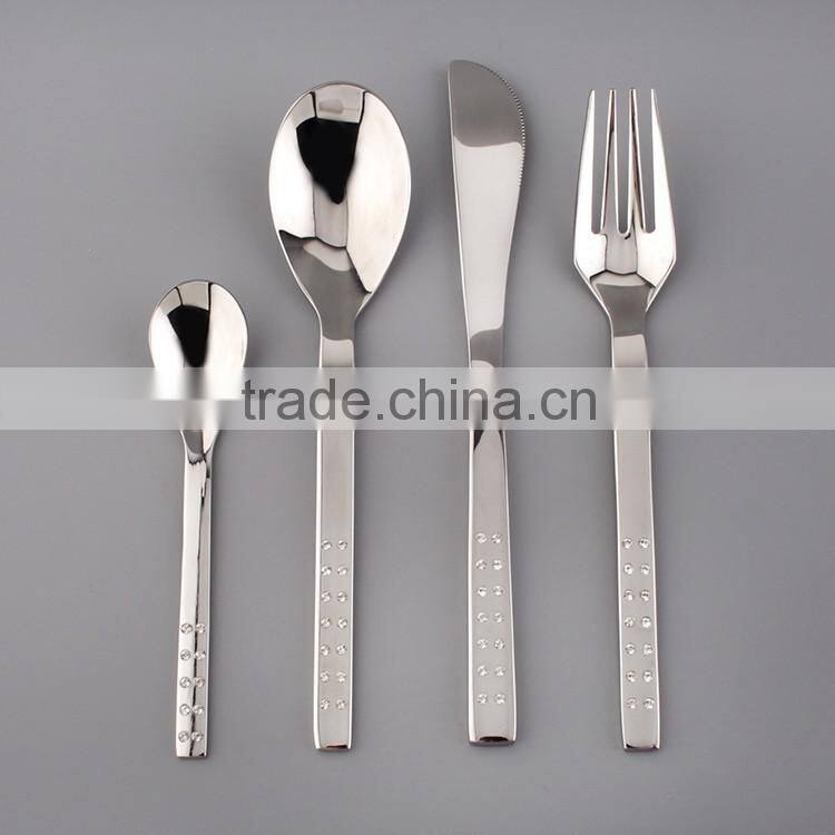Chinese restaurant tableware, titanium cutlery, claytan dinnerware for restaurant