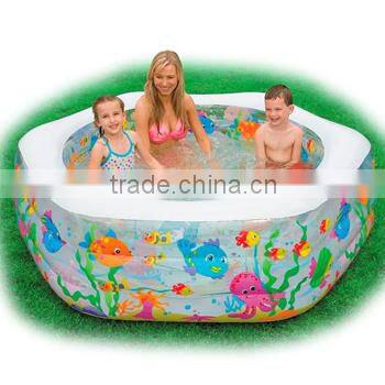 Blue Color Giant Pentagon Inflatable Pools For Sale