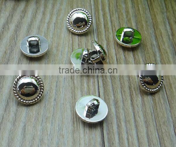 factory wholesale sliver plating plastic sewing button