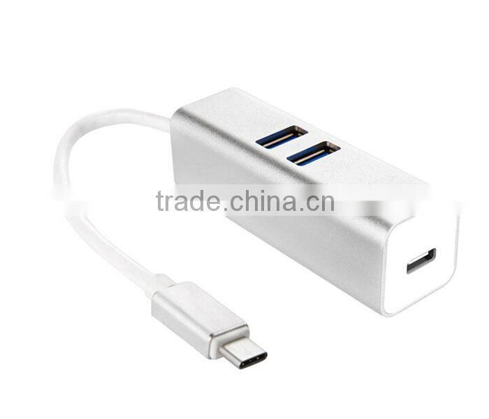 Type C USB 3.1 Charge HUB & 2 Ports USB 3.0 Highspeed Date Transfer For Macbook
