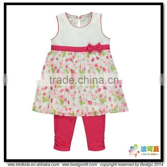 BKD 2016 new arrival cute baby girl dresses sets