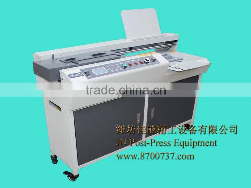 Hot melt glue book binder with roughener unitJN-40E