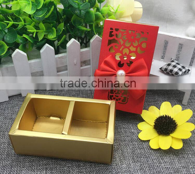 High quality wedding party favor boxes gold wedding favour boxes