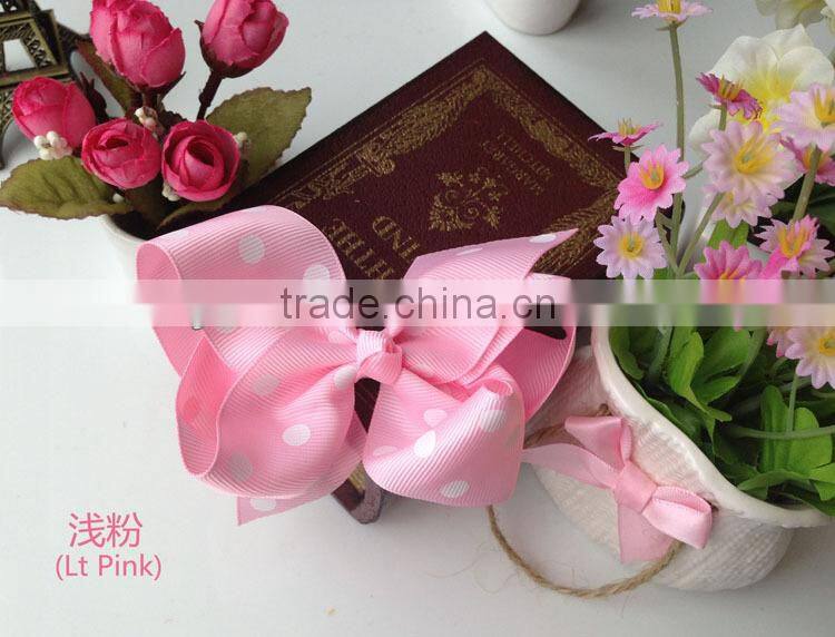 Polka Dots Baby Bow Ties Grosgrain Ribbon Baby Hair Bow