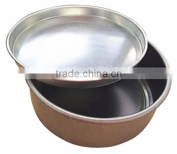 top quality round metal box candle lock clear window