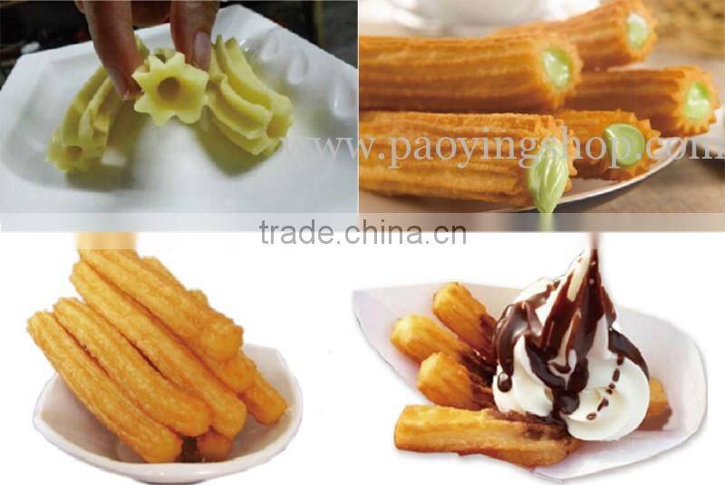 (3 in 1) Commercial Use Manual Spanish 12L Churro Maker + 110v 220v Electric 6L Deep Fryer + 1L Churros Filling Machine