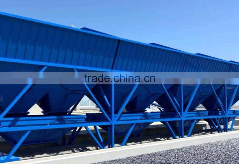 Aggregate concrete construction for concrete batching plant or mobile plant