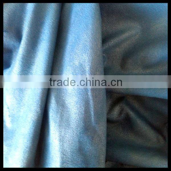 Sapphire microfiber ultra suede fabrics with glue printing for shoes/sofa/textiles materials