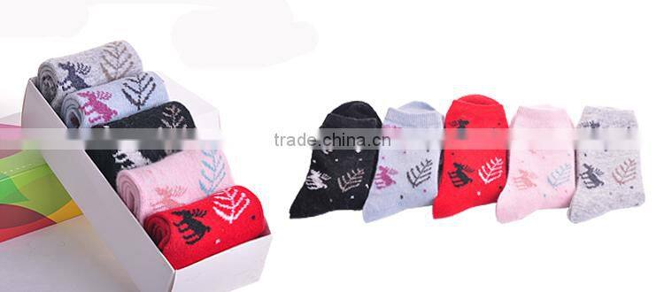 16PKSK01 winter warm multi solid colour cashmere sock