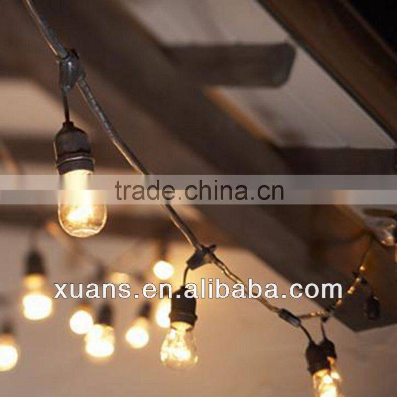 vintage patio string lights with waterproof socket