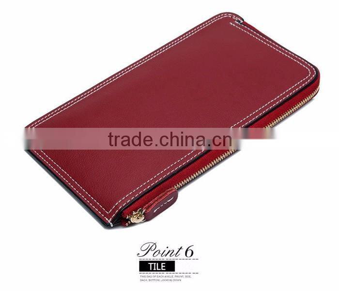 Fashionable Women Wallet 2015 Custom Leather Zipper Funny Wallet