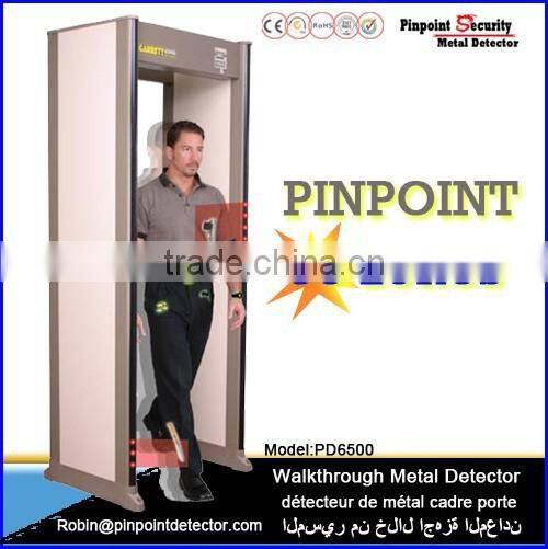 Pinpoint factory 33 Detection Zone Archway Metal Detector,Walk Through door frame Bosy Scanner