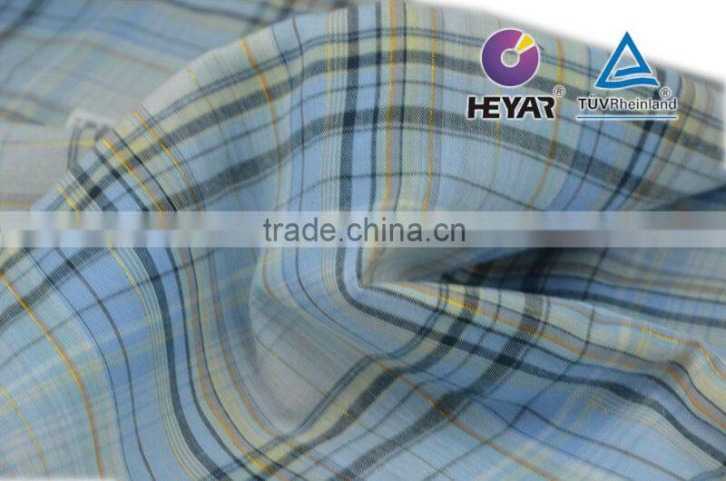breathable fabric plaid 65 polyester 35 cotton fabric