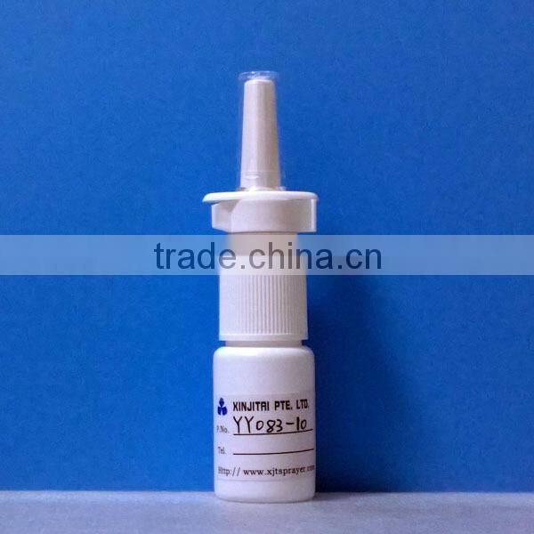 10ml HDPE Oral Spray Bottle in Wide Cylinder Shape, with Rotatable Long Nozzle