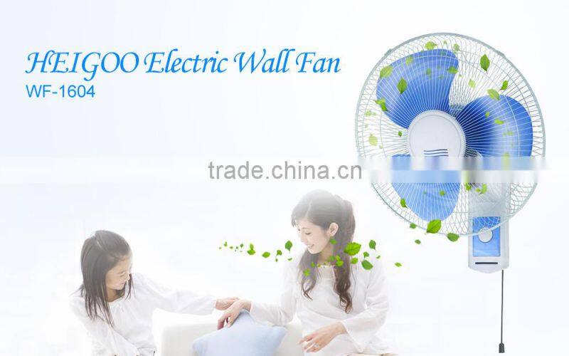 Low Power Consumption Blue Wall Mounted Fan