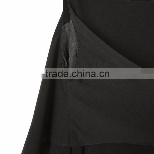 Summer Chiffion Vest Dress Multi-way to Wear Unique Off Shoulder Lace-up Knot Black White