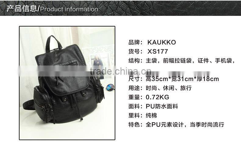 New Arrived Pu Leather Lady Travelling Backpack for Women's Bag