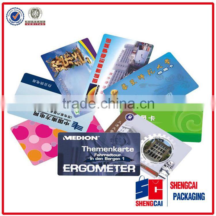 Eco-friendly Full color custom inkjet printable business pvc card/VIP card