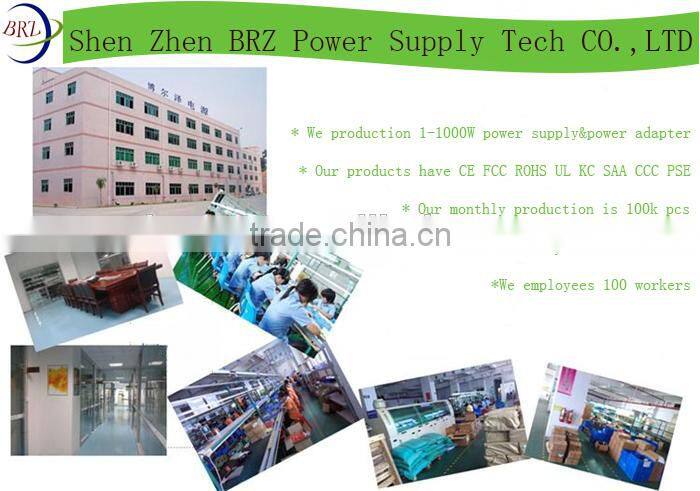 Power adapter dc 24v1a 24w adapter CE FCC ROHS
