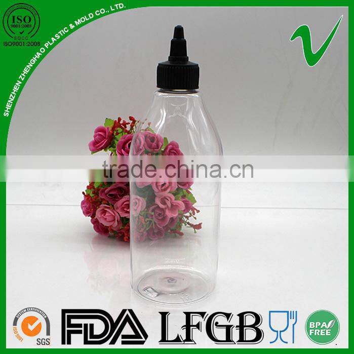 empty shampoo pet 500ml boston round disposable plastic bottle spray