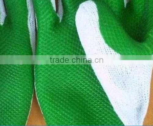 rubber gloves green blue red rubber coated gloves for contruction