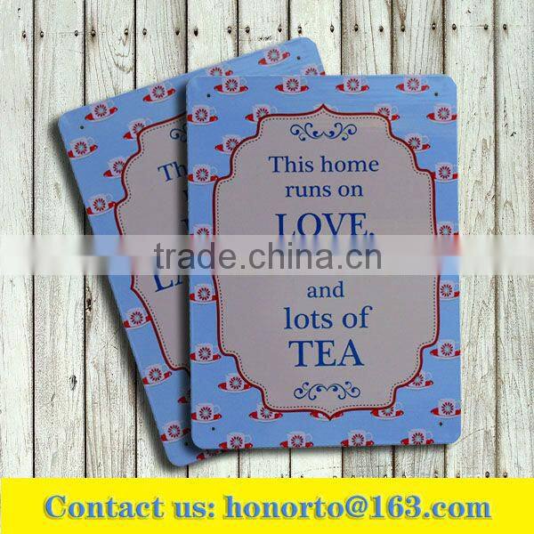 Special Shape Tin Metal Sign in high quality low price