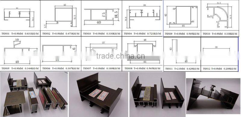 CE Certificated Extruded Aluminum profile to fabricate window frame