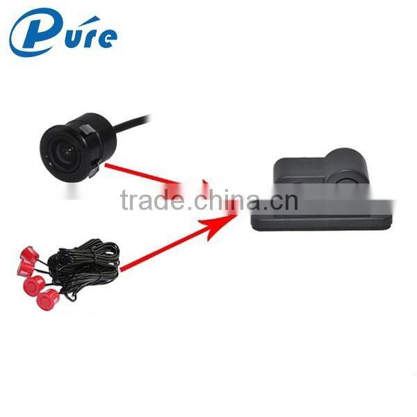 2 in 1 Car Parking Sensor 170 Lens Angle Reverse Camera with One Sensor